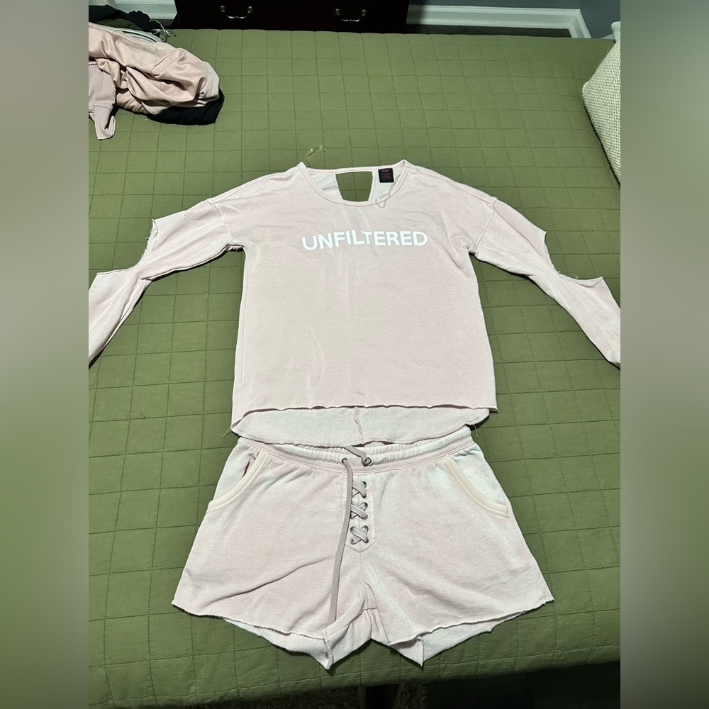 Women's Pink Short Set size small
